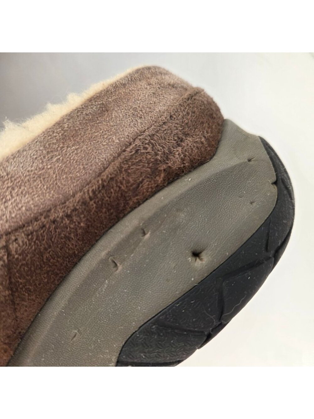 Merrell Encore Ice Suede Slip On w/ Faux Fur Lining Taupe Size 9.5 - Picture 13 of 14